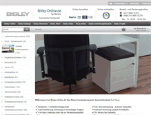Tablet Screenshot of bisley-online.de